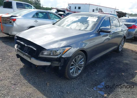2015 Hyundai Genesis 3.8 from USA, damaged, VIN KMHGN4JE3FU069733